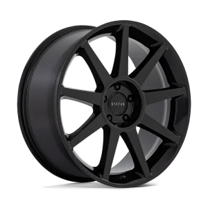 Status Wheels – MAMMOTH – Black – 22″x9.5″ 30mm – All weather Wheels – ST002BX22951230